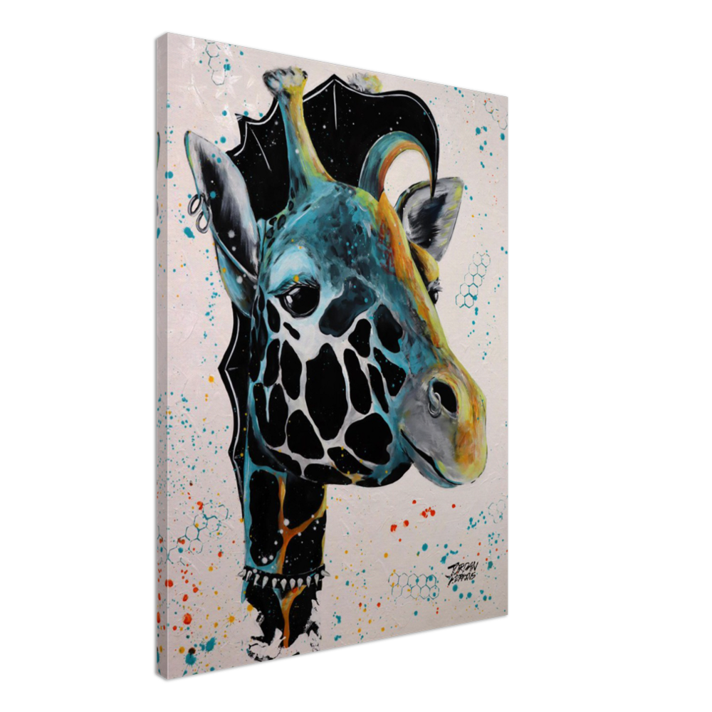 Punk Giraffe Canvas Print