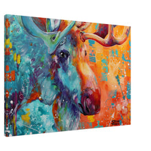 Load image into Gallery viewer, Cosmic Moose Canvas Print
