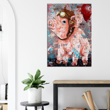 Load image into Gallery viewer, Flying Pig Canvas Print
