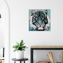 Load image into Gallery viewer, Teal Tiger Canvas Print
