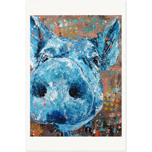 Load image into Gallery viewer, Blue Pig Museum-Quality Matte Paper
