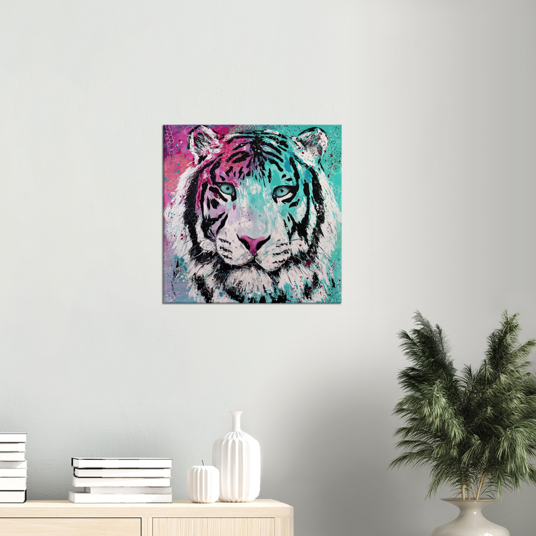 Two Toned Tiger Canvas Print