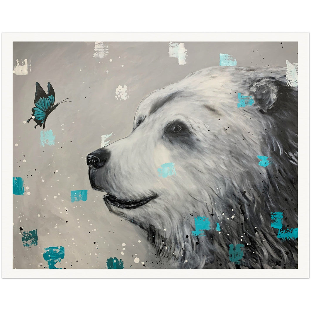 Bear and Butterfly -Quality Matte Paper