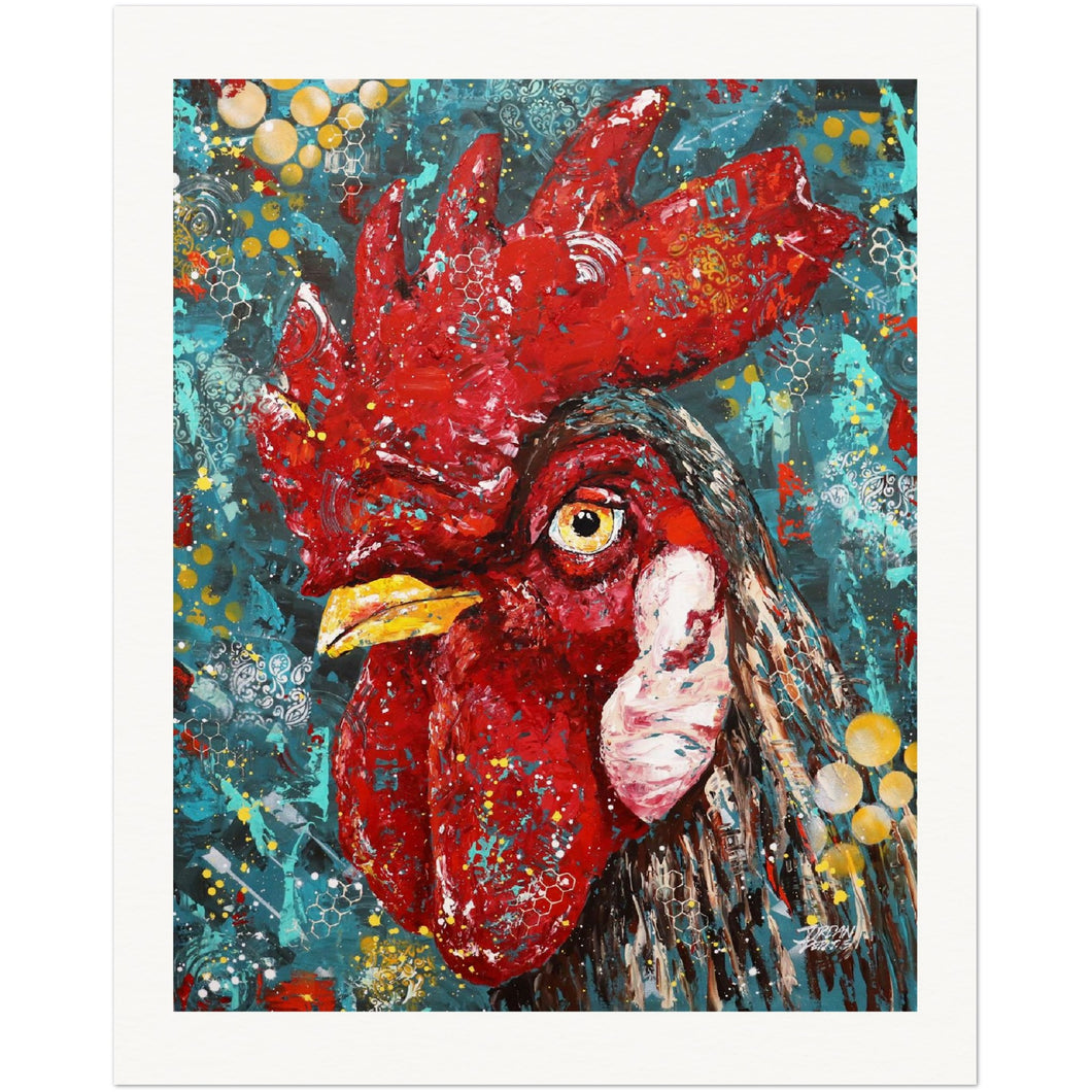 Rooster Museum-Quality Matte Paper