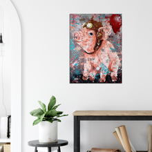 Load image into Gallery viewer, Flying Pig Canvas Print
